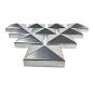 Preview: Innbee® 10 x Pfostenkappe 40x40 Zaun Kappe Stahl Konisch Deckel Zink Abdeckkappe