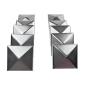 Preview: Innbee® 10 x Pfostenkappe 40x40 Zaun Kappe Stahl Konisch Deckel Zink Abdeckkappe