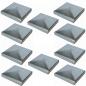 Preview: Innbee® 10 x Pfostenkappe 40x40 Zaun Kappe Stahl Konisch Deckel Zink Abdeckkappe