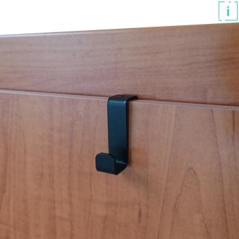 Innbee® Türhaken Kleiderhaken Türgarderobe Tür Haken Metall Hakenleiste Schwarz