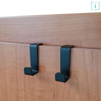 Innbee® Türhaken Kleiderhaken Türgarderobe Tür Haken Metall Hakenleiste Schwarz