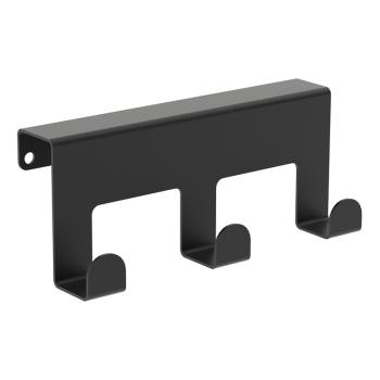 Innbee® Schubladentürhaken Türhaken Schwarz Haken Metall Hakenleiste Küche Regal