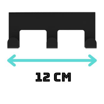 Innbee® Schubladentürhaken Türhaken Schwarz Haken Metall Hakenleiste Küche Regal