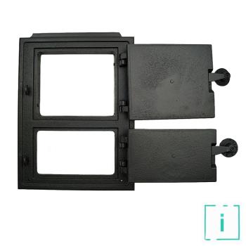 Innbee® Revisionstür 342x258 Backofentür Gusseisen Räucherei Ofentür Kacheltür