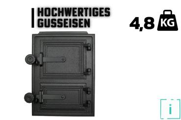 Innbee® Revisionstür 342x258 Backofentür Gusseisen Räucherei Ofentür Kacheltür