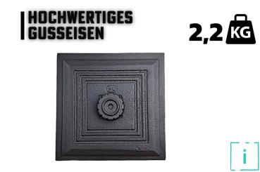 Innbee® Revisionstür 170x165 mm Backofentür Gusseisen Räucherei Ofentür Aschetür