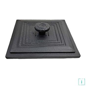 Innbee® Revisionstür 170x165 mm Backofentür Gusseisen Räucherei Ofentür Aschetür