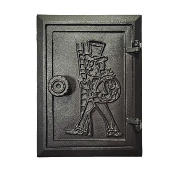Innbee® Revisionstür 285x210 mm Backofentür Gusseisen Räucherei Ofentür Aschetür