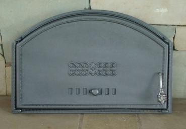 Innbee® Backofentür 700x460 Gusseisentür für Kamin Ofen Grill Holzofen Backofen In-1301