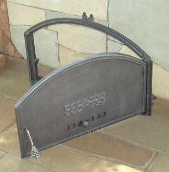 Innbee® Backofentür 700x460 Gusseisentür für Kamin Ofen Grill Holzofen Backofen In-1302