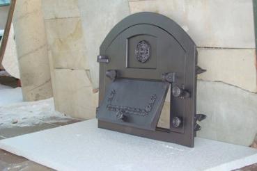 Innbee® Backofentür 610x480 Gusseisentür für Pizzaofen In-2201