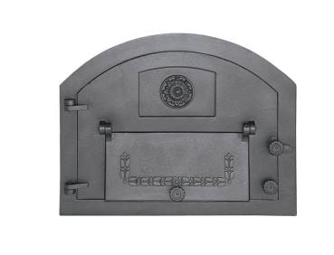 Innbee® Backofentür 610x480 Gusseisentür für Pizzaofen In-2201