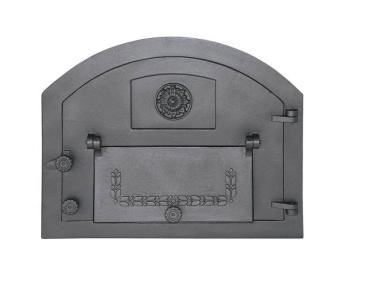 Innbee® Backofentür 610x480 Gusseisentür für Pizzaofen In-2202