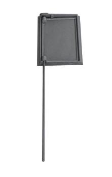 Innbee® Gusseisen Luftregulierung 770mm x 295mm x 205mm – Rauchklappe zur Regulierung des Abgasstroms für Kamin und Ofen Drehbar In-2704