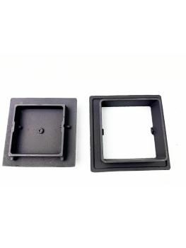 Innbee® Revisionstür Gußeisen 175x175mm Gusseisen Kacheltür Backofentür Schwarz