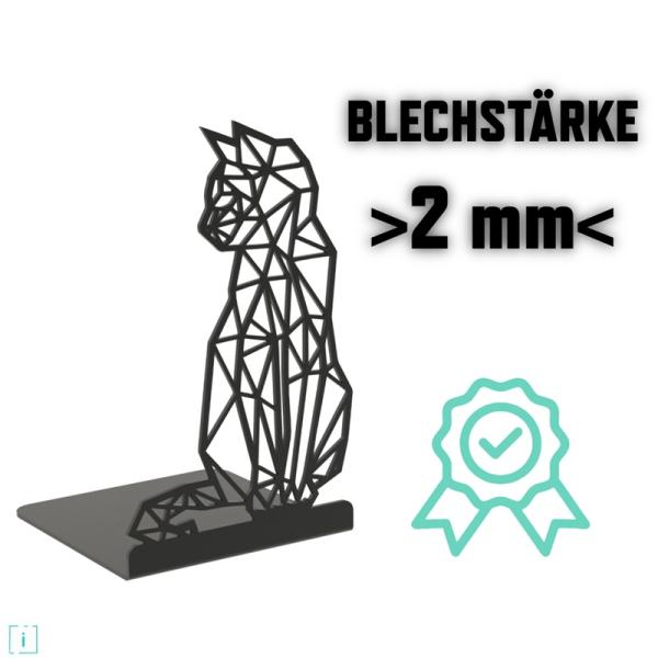 Innbee® Buchstütze Schwarz Katze Bücherhalter Ständer Metall Bücher Regal Book