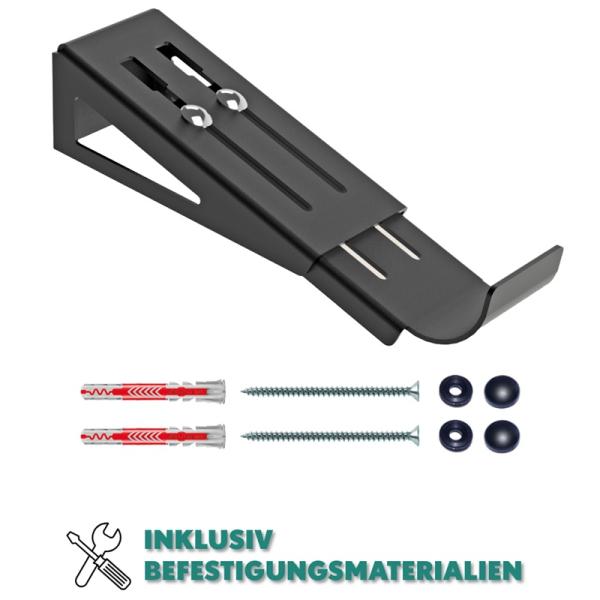 Innbee® Fahrrad Wandhalterung Fahrradaufhängung Wand Fahrradhalter Schwarz Stahl