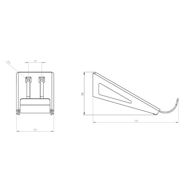 Innbee® Fahrrad Wandhalterung Fahrradaufhängung Wand Fahrradhalter Schwarz Stahl