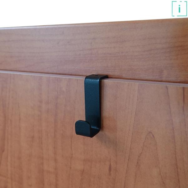Innbee® Türhaken Kleiderhaken Türgarderobe Tür Haken Metall Hakenleiste Schwarz