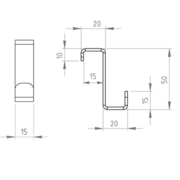 Innbee® Türhaken Kleiderhaken Türgarderobe Tür Haken Metall Hakenleiste Schwarz