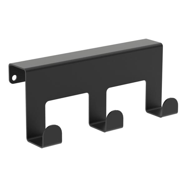 Innbee® Schubladentürhaken Türhaken Schwarz Haken Metall Hakenleiste Küche Regal