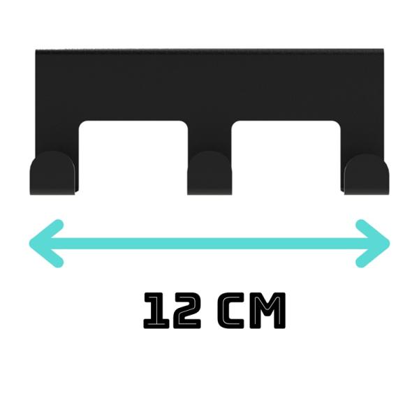 Innbee® Schubladentürhaken Türhaken Schwarz Haken Metall Hakenleiste Küche Regal