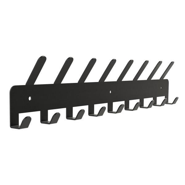 Innbee® Hakenleiste Garderobenhaken Wandhaken Kleiderhaken Haken Schwarz Black