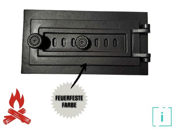 Innbee® Revisionstür 398x203 Backofentür Gusseisen Räucherei Ofentür Kacheltür