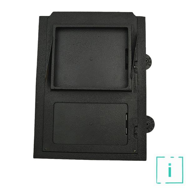 Innbee® Revisionstür 342x258 Backofentür Gusseisen Räucherei Ofentür Kacheltür