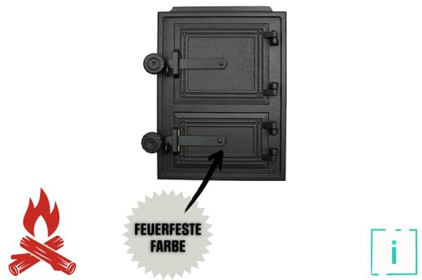 Innbee® Revisionstür 342x258 Backofentür Gusseisen Räucherei Ofentür Kacheltür