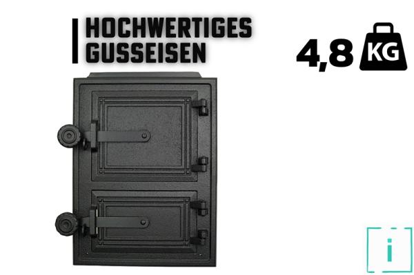 Innbee® Revisionstür 342x258 Backofentür Gusseisen Räucherei Ofentür Kacheltür