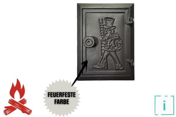 Innbee® Revisionstür 285x210 mm Backofentür Gusseisen Räucherei Ofentür Aschetür