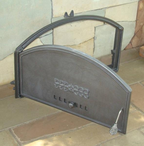Innbee® Backofentür 700x460 Gusseisentür für Kamin Ofen Grill Holzofen Backofen In-1301