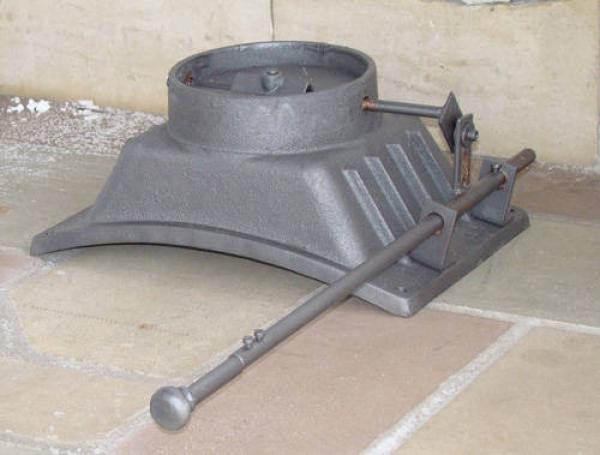 Innbee® Luftregulierung Rauchrohr mit Drosselklappe Gusseisen In-1402