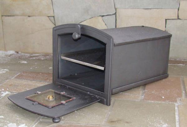Innbee® Backröhren aus Gusseisen mit Fenster und Thermometer  Robuster Ofen für Haus und Garten Gusseisenofen In-1904