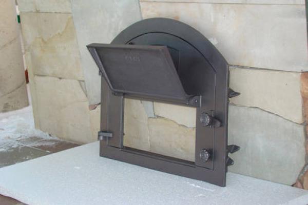 Innbee® Backofentür 610x480 Gusseisentür für Pizzaofen In-2201