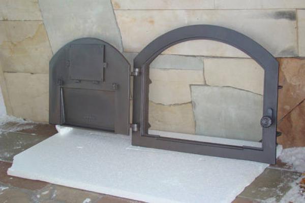 Innbee® Backofentür 610x480 Gusseisentür für Pizzaofen In-2201