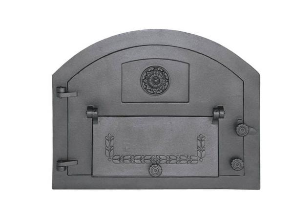 Innbee® Backofentür 610x480 Gusseisentür für Pizzaofen In-2201