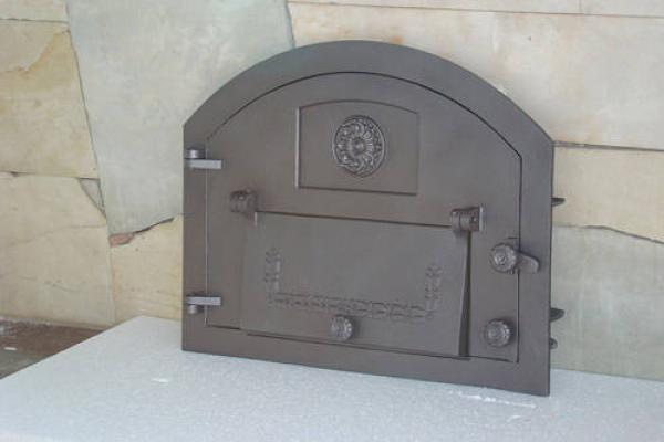 Innbee® Backofentür 610x480 Gusseisentür für Pizzaofen In-2201