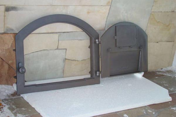 Innbee® Backofentür 610x480 Gusseisentür für Pizzaofen In-2202