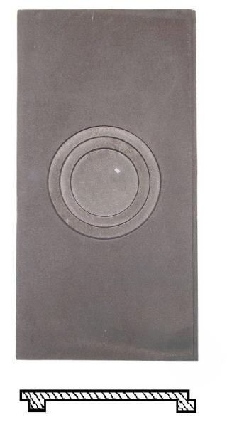 Innbee® Ofenplatten 630x325 Gusseisen Küchenplatte für Ofen Grill und Küche mit Ringen In-2604