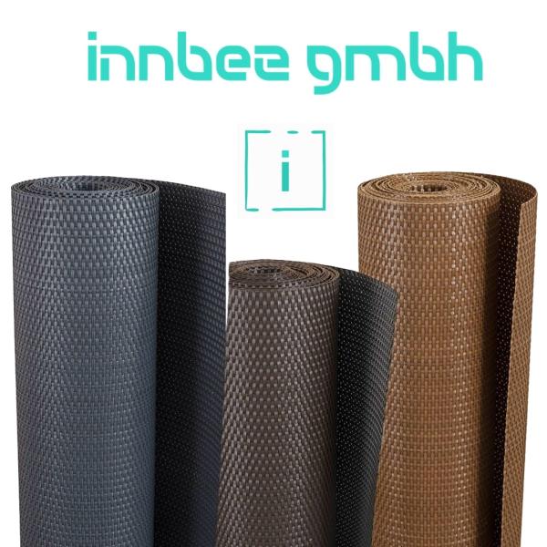 Innbee® Höhe 90cm Balkonverkleidung Balkonbespannung Sichtschutz Balkon PE-Rattanoptik 17,99€/m2